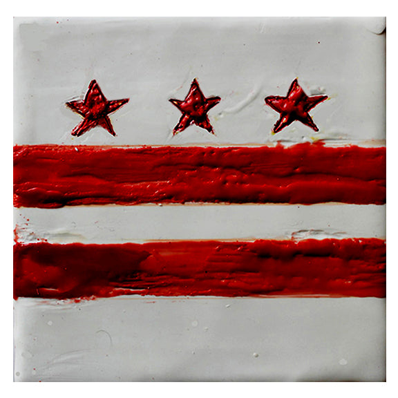 Washington DC Flag art