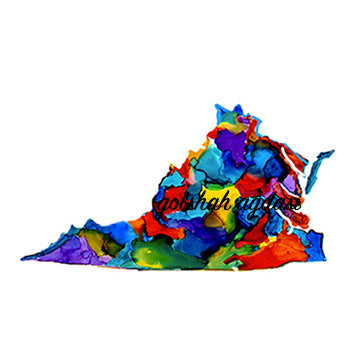 Virginia state map