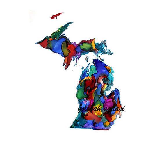 Michigan state map