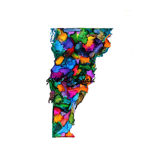 Vermont state map